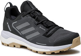 Czarne buty sportowe Adidas w sportowym stylu sznurowane z goretexu