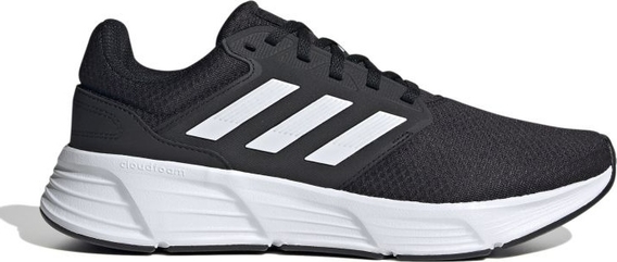 Czarne buty sportowe Adidas w sportowym stylu z tkaniny sznurowane
