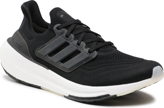 Czarne buty sportowe Adidas z płaską podeszwą ultraboost sznurowane