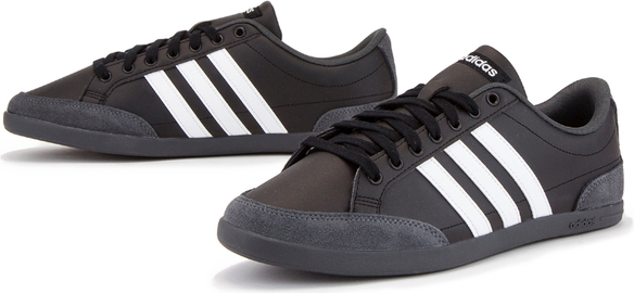 Czarne buty sportowe Adidas z zamszu sznurowane