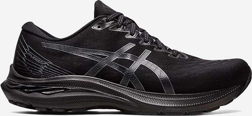 Czarne buty sportowe ASICS sznurowane w sportowym stylu