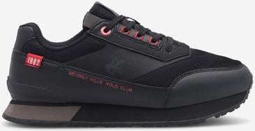 Czarne buty sportowe Beverly Hills Polo Club w sportowym stylu