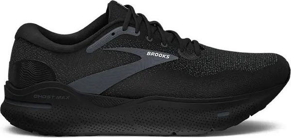 Czarne buty sportowe Brooks z płaską podeszwą sznurowane