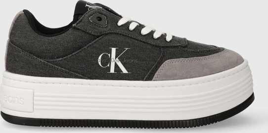 Czarne buty sportowe Calvin Klein na platformie