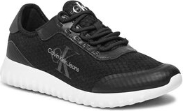 Czarne buty sportowe Calvin Klein sznurowane w sportowym stylu