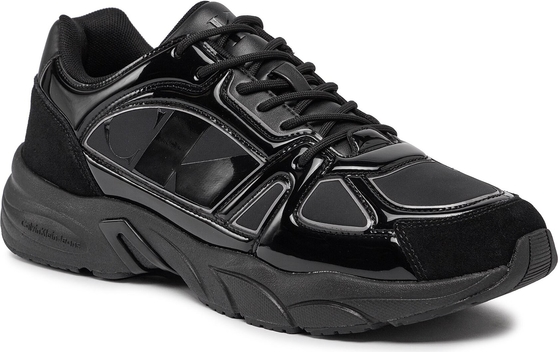 Czarne buty sportowe Calvin Klein w sportowym stylu sznurowane
