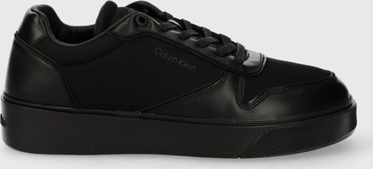 Czarne buty sportowe Calvin Klein w sportowym stylu sznurowane