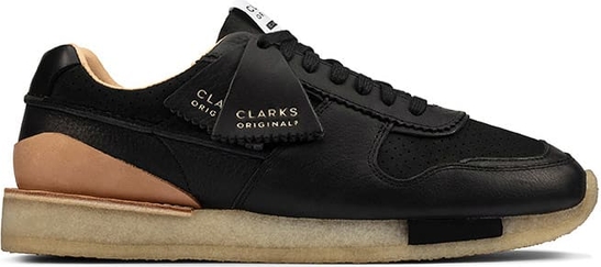 Czarne buty sportowe Clarks sznurowane
