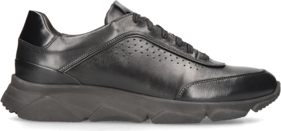 Czarne buty sportowe Conhpol w sportowym stylu sznurowane