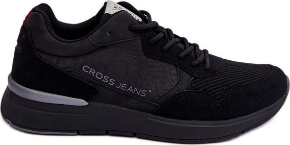 Czarne buty sportowe Cross Jeans w sportowym stylu