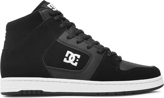Czarne buty sportowe DC Shoes w sportowym stylu sznurowane