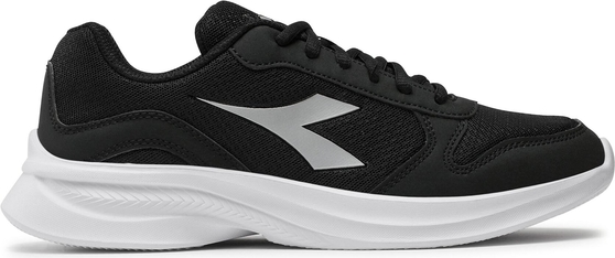Czarne buty sportowe Diadora sznurowane w sportowym stylu