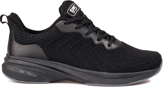 Czarne buty sportowe DK sznurowane w sportowym stylu