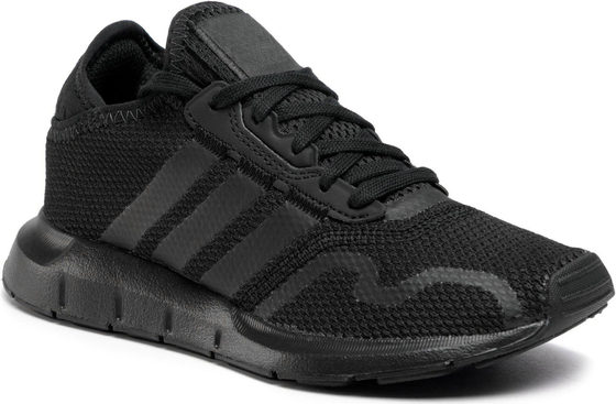 Czarne buty sportowe dziecięce Adidas dla chłopców sznurowane
