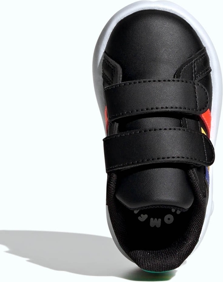 Czarne buty sportowe dziecięce Adidas na rzepy