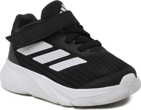Czarne buty sportowe dziecięce Adidas Sportswear sznurowane duramo