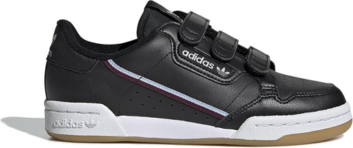 Czarne buty sportowe dziecięce Adidas w paseczki na rzepy