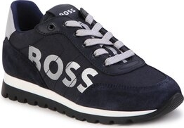 Czarne buty sportowe dziecięce Hugo Boss