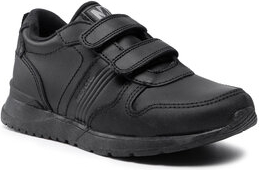 Czarne buty sportowe dziecięce Mayoral ze skóry dla chłopców