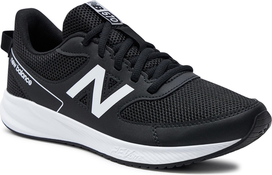 Czarne buty sportowe dziecięce New Balance sznurowane
