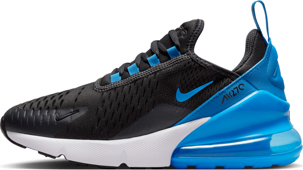 Czarne buty sportowe dziecięce Nike air max 270 sznurowane z tkaniny
