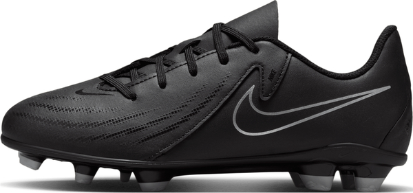 Czarne buty sportowe dziecięce Nike ze skóry sznurowane