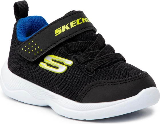 Czarne buty sportowe dziecięce Skechers na rzepy