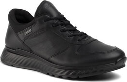 Czarne buty sportowe Ecco z goretexu sznurowane