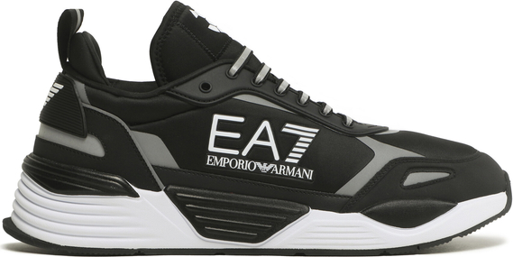 Czarne buty sportowe Emporio Armani sznurowane