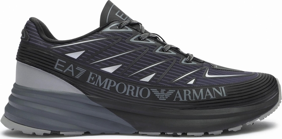 Czarne buty sportowe Emporio Armani sznurowane