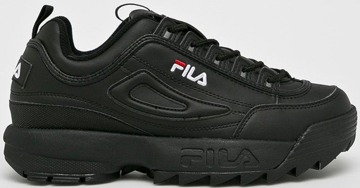 Czarne buty sportowe Fila w sportowym stylu disruptor
