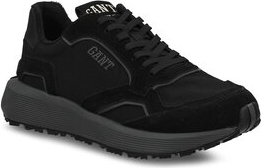 Czarne buty sportowe Gant sznurowane w sportowym stylu