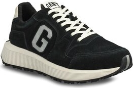 Czarne buty sportowe Gant w sportowym stylu sznurowane