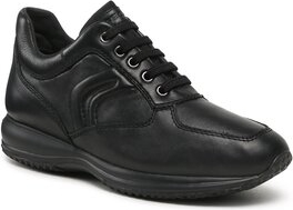 Czarne buty sportowe Geox w sportowym stylu