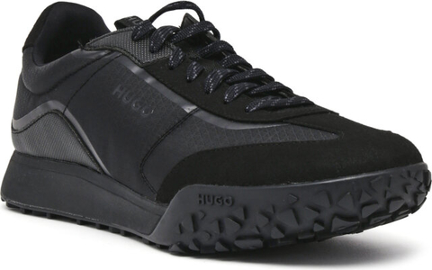 Czarne buty sportowe Hugo Boss sznurowane