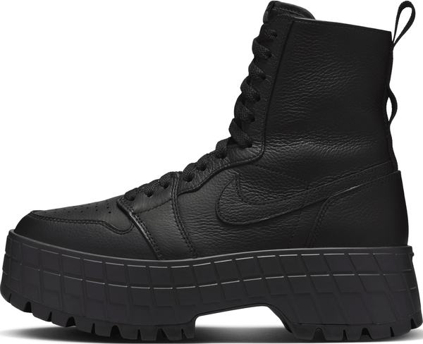 Czarne buty sportowe Jordan na platformie