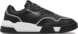 Czarne buty sportowe Just Cavalli sznurowane