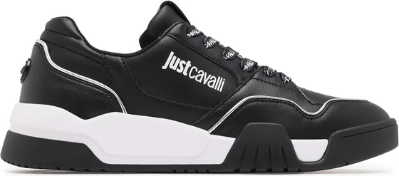 Czarne buty sportowe Just Cavalli w sportowym stylu