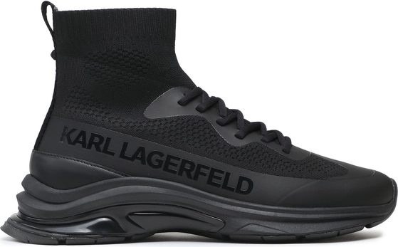 Czarne buty sportowe Karl Lagerfeld w sportowym stylu
