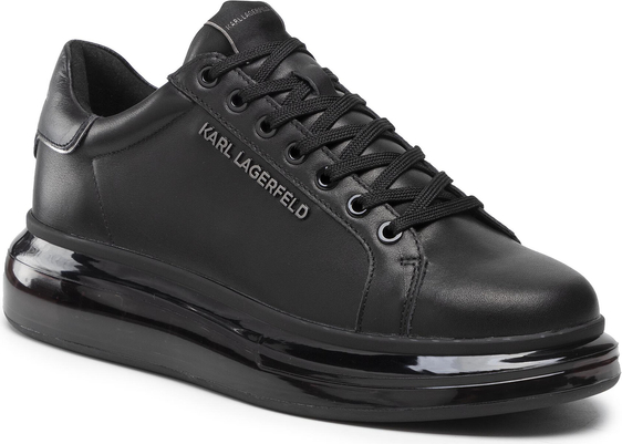 Czarne buty sportowe Karl Lagerfeld w sportowym stylu