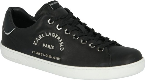 Czarne buty sportowe Karl Lagerfeld ze skóry
