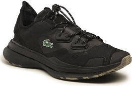 Czarne buty sportowe Lacoste w sportowym stylu