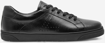 Czarne buty sportowe Lasocki w sportowym stylu sznurowane z płaską podeszwą