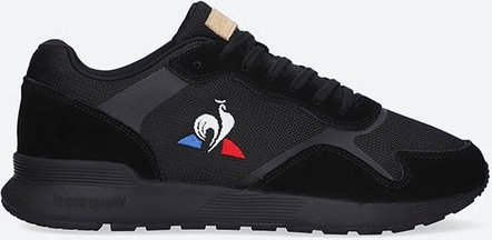Czarne buty sportowe Le Coq Sportif w sportowym stylu sznurowane