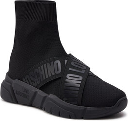 Czarne buty sportowe Love Moschino w sportowym stylu