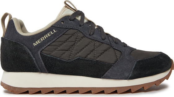 Czarne buty sportowe Merrell z płaską podeszwą sznurowane