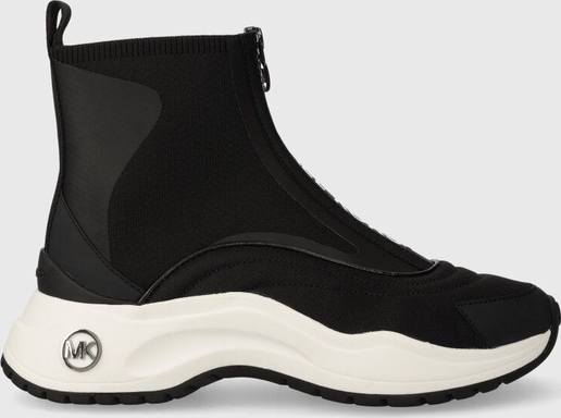 Czarne buty sportowe Michael Kors na platformie w sportowym stylu