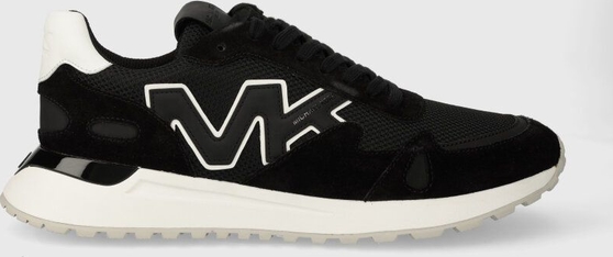 Czarne buty sportowe Michael Kors sznurowane w sportowym stylu
