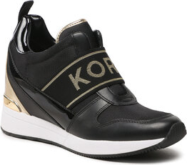 Czarne buty sportowe Michael Kors w sportowym stylu na platformie