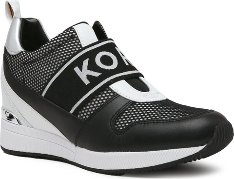 Czarne buty sportowe Michael Kors z tkaniny w sportowym stylu